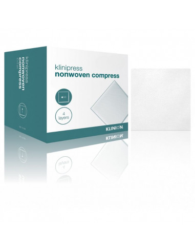 Klinion non woven sterile gauze compress 4-layer 10 x 10 cm 100 pieces