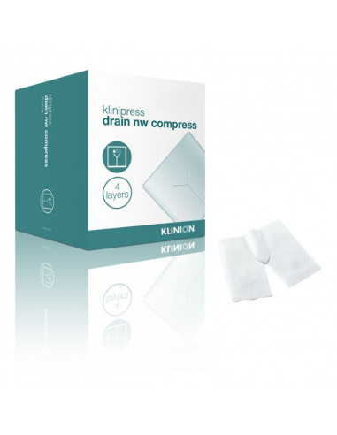 Klinion Split Compress 4-lags 10 x 10 cm 100 stk