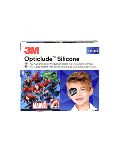 3M Opticlude Parches para ojos de silicona Disney Midi Boys 100 piezas