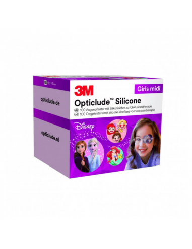 3M Opticlude Silicone tapa-olhos Disney Midi Girls 100 peças