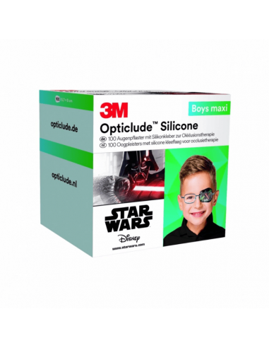 3M Opticlude Silicone Eye Patches Disney Maxi Boys 100 Pieces