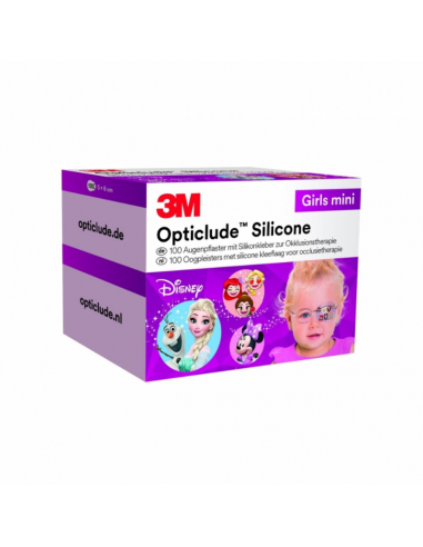 Patchs pour les yeux en silicone 3M Opticlude Disney Mini Girls 100 pièces