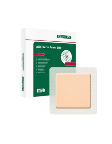 Kliniderm Lite Foam Border Siliconen Schuimverband 10 x 10 cm 5 stuks