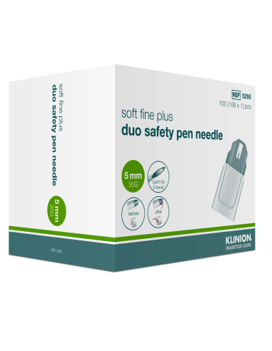 Klinion KDC Soft Fine PLUS veiligheidspennaald 30G 5mm 100 stuks