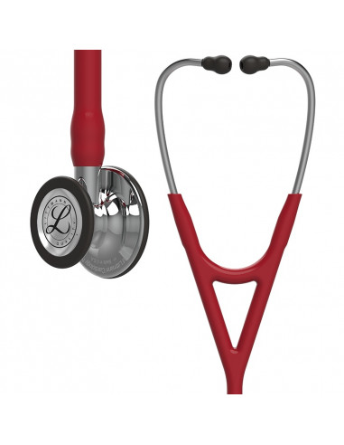 Stetoskop Littmann Cardiology IV - burgund, lustrzane wykończenie głowicy, 6170