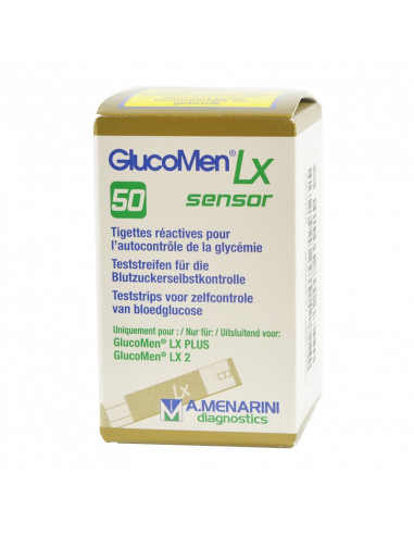 Tiras de teste Glucomen LX 50 peças