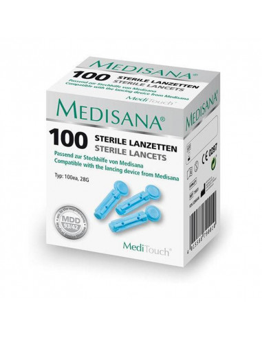 Lancetas MediTouch (Medisana) 100 peças