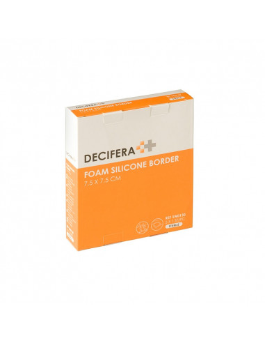 Decifera Foam Silicone border 7,5 x 7,5 cm 5St. -