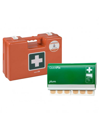 Trousse de secours BHV avec distributeur de pansements Quickfix