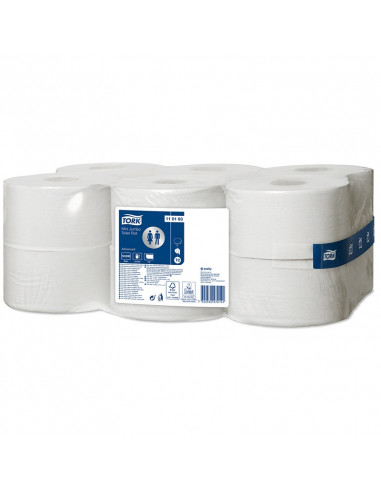 Tork Advanced toilet porridge mini jumbo 1-ply white, 240 mtr x