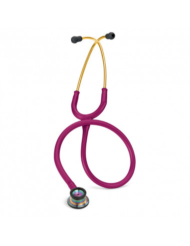 Estetoscopio infantil Littmann Classic II - Pechera de edición especial con acabado en arcoíris y serpiente rosa frambuesa