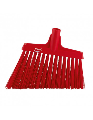 Vikan Hygiene 2914-4 corner broom, red hard long oblique