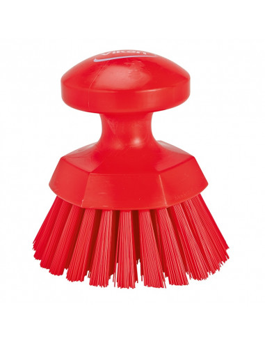 Vikan Hygiene 3885-4 ronde werkborstel rood, harde vezels, ø110mm
