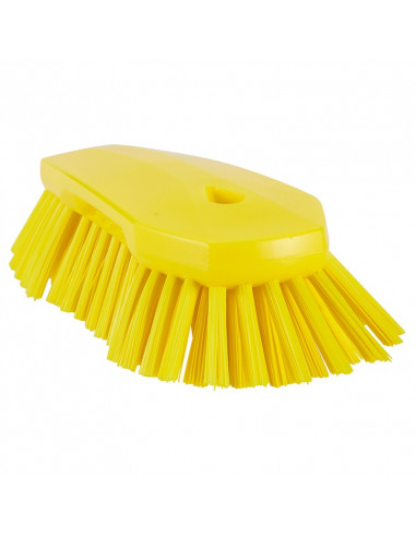 Vikan Hygiene 3892-6 ergo werkborstel geel, harde vezels, 250mm