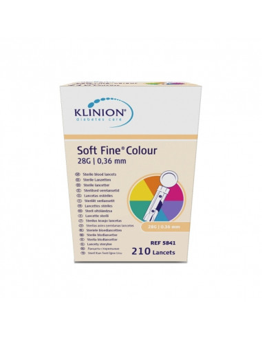 Klinion Lancettes 28 G 210 Pièces