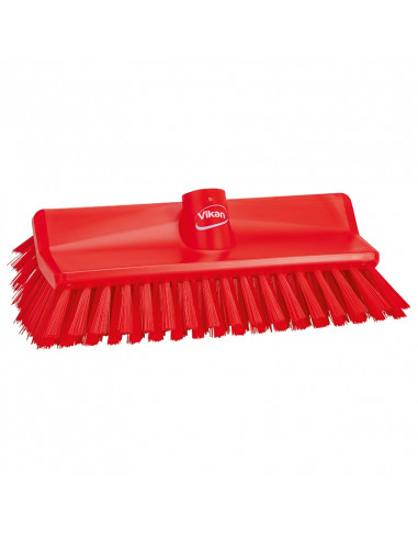 Vikan Hygiene 7047-4 hoekschrobber rood, medium vezels, 265mm