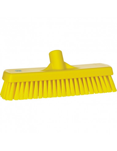 Vikan Hygiene 7060-6 vloerschrobber geel, harde vezels, 305mm
