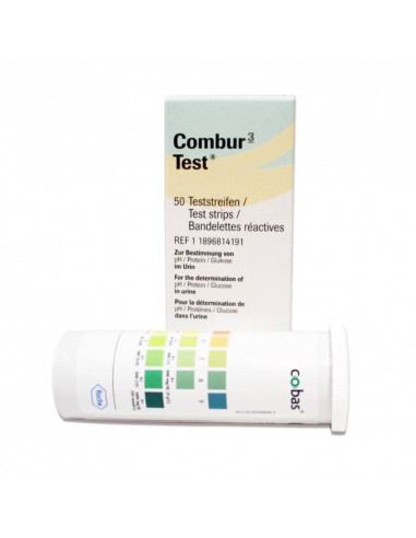 Combur 3 Test-E urinremsor 50 stycken