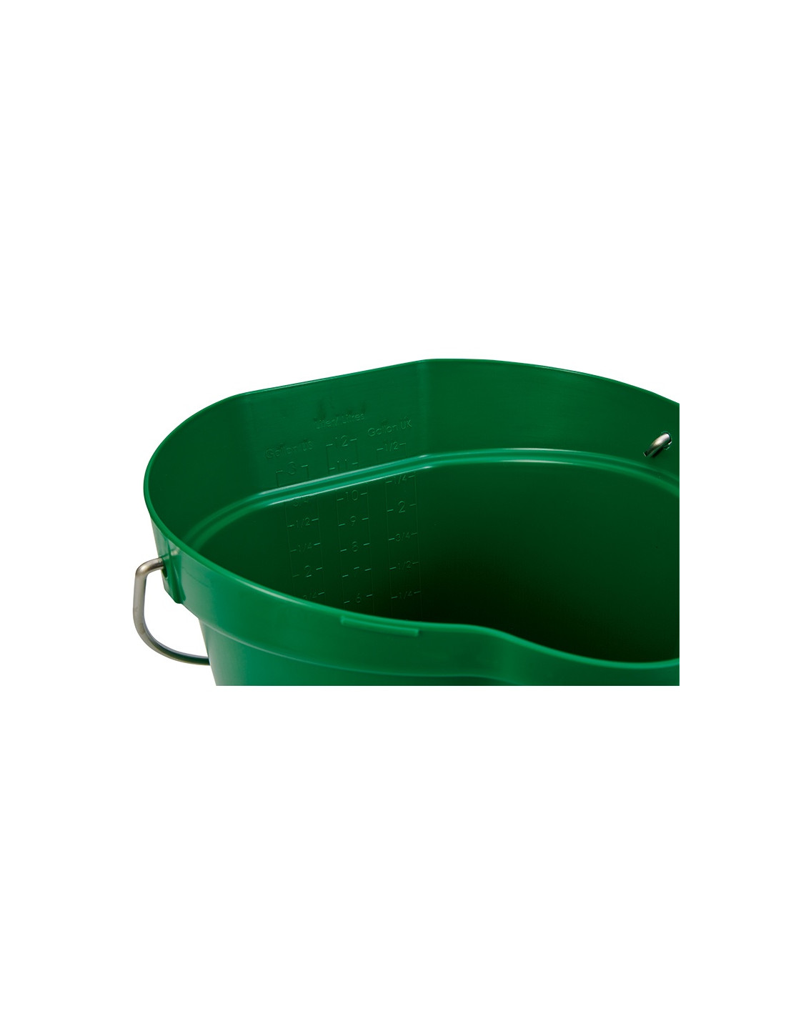 Vikan Hygiene 5686-2 Bucket w/measurement and spout /6 12 L,green