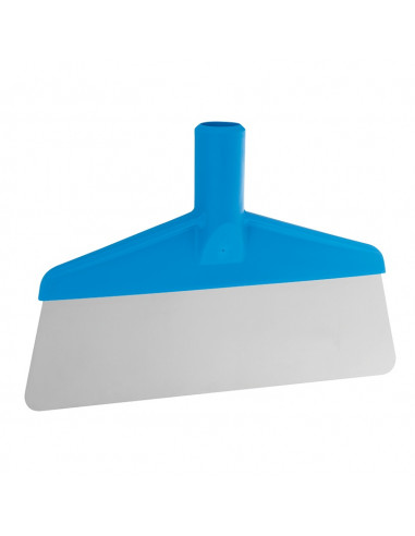 Vikan Hygiene 29113 vloerschraper, blauw afgerond flexibel rvs blad, 260mm 
